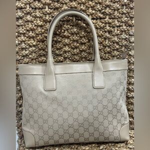 Gucci Monogram Canvas Tote Bag